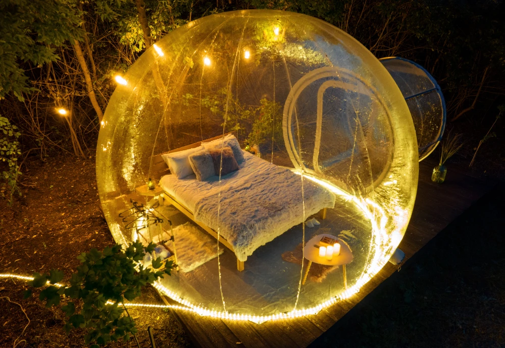 how to use a bubble tent