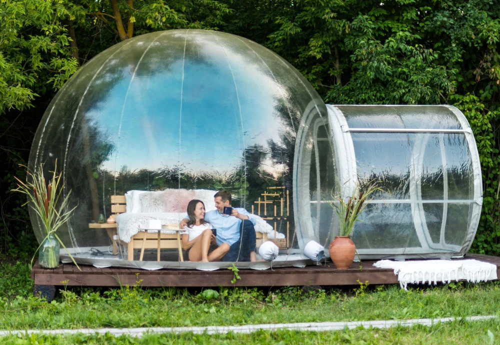 bubble tent dinner party