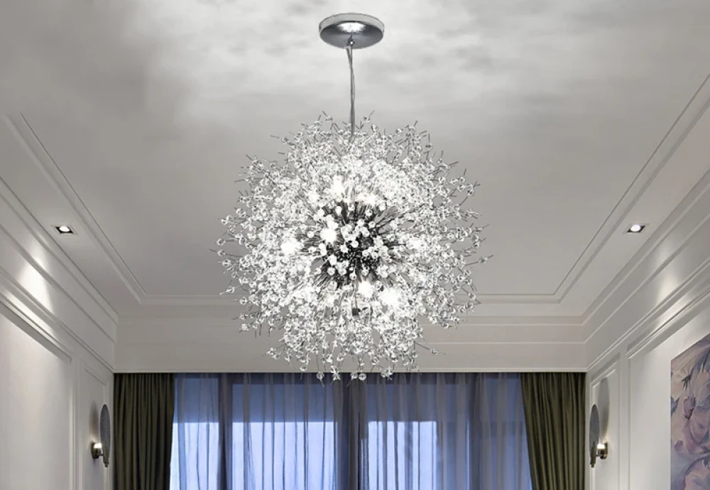 large crystal chandelier